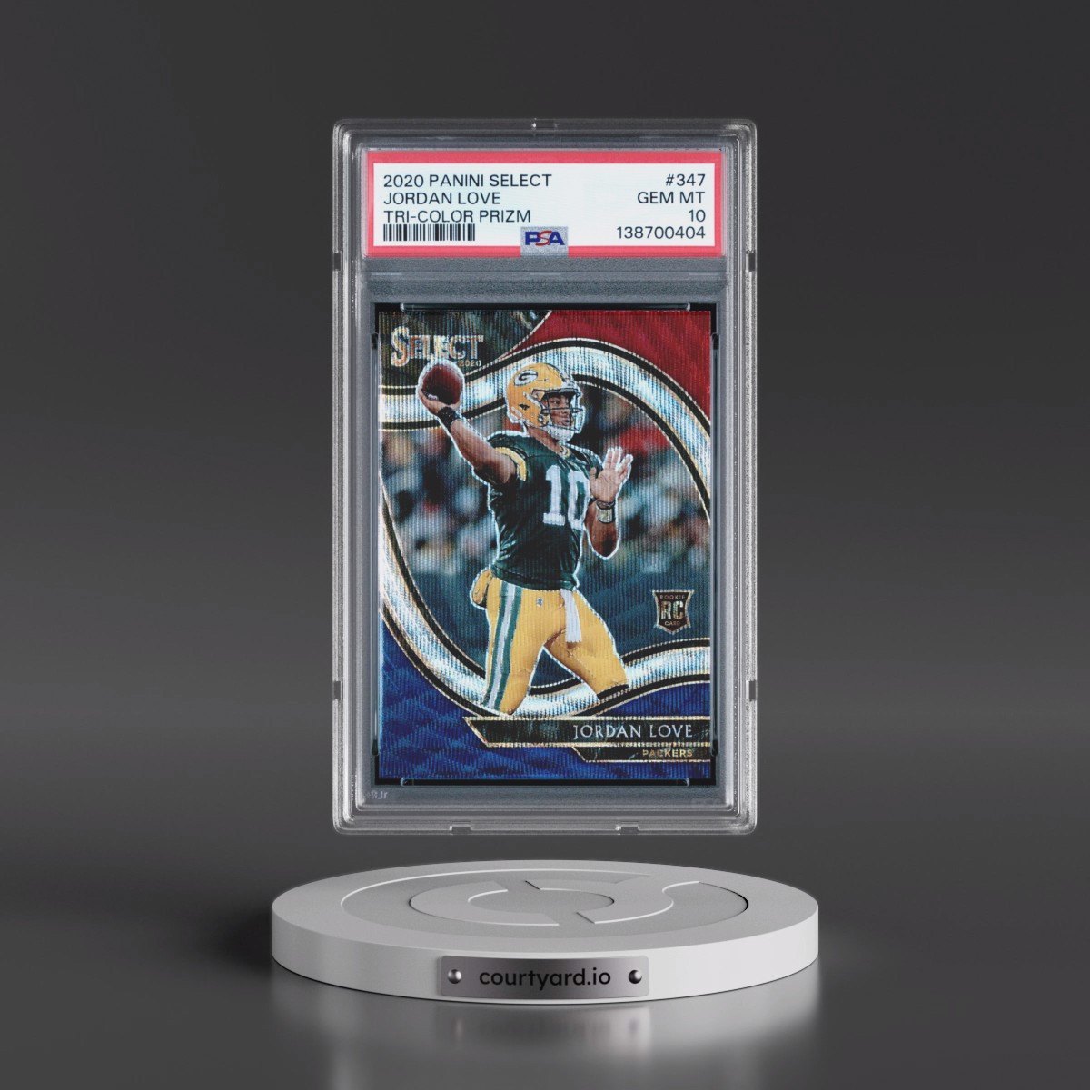 2020 Jordan Love - Football Panini Select PSA 10 GEM MINT
